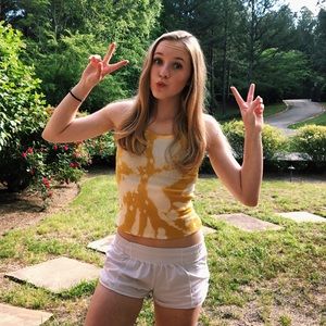 Bleached tank top! Super trendy!